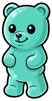 Jelly Bear Sticker