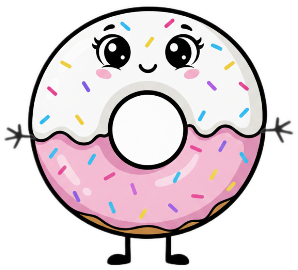 Fat Donut Sticker
