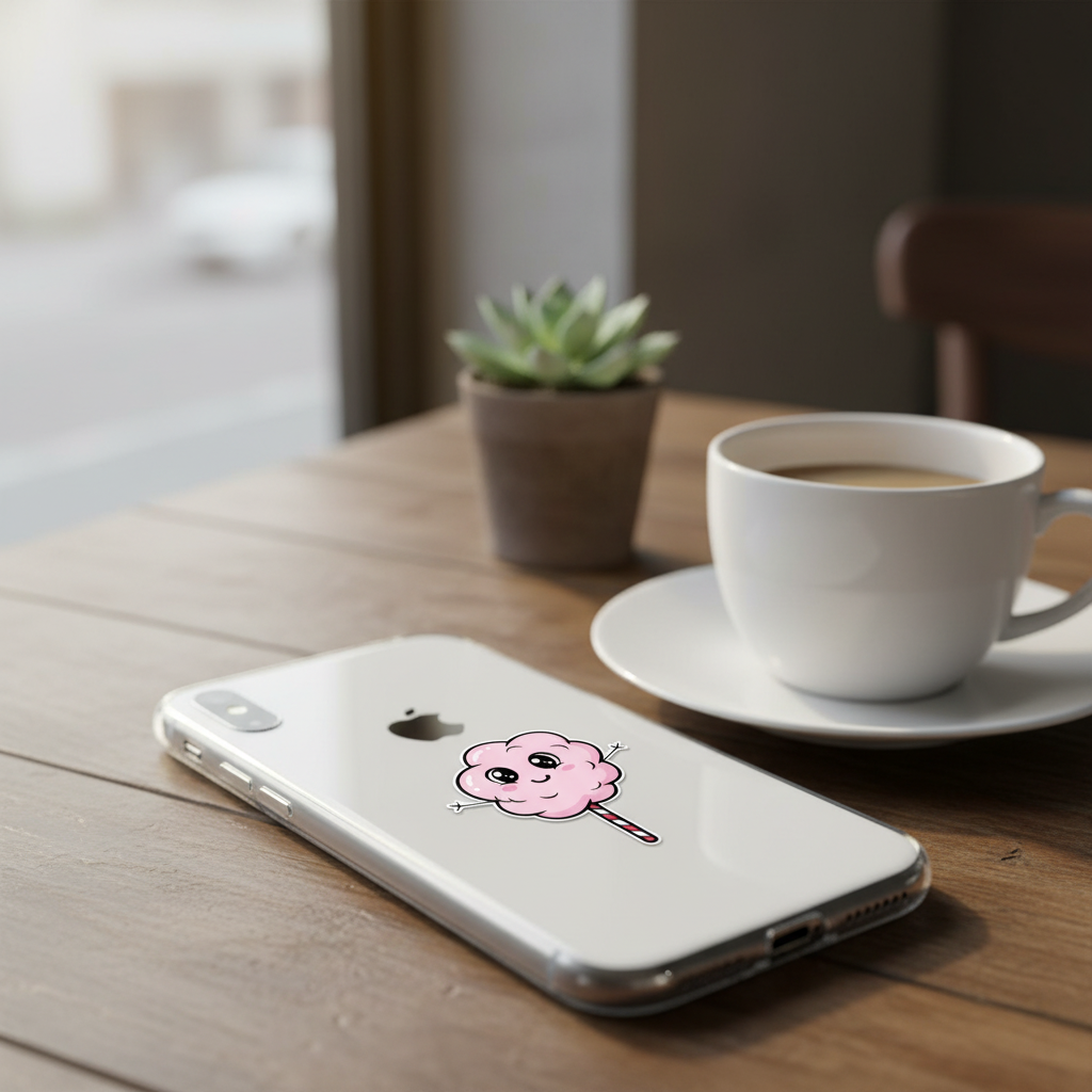 Cotton Floss on Cell Phone