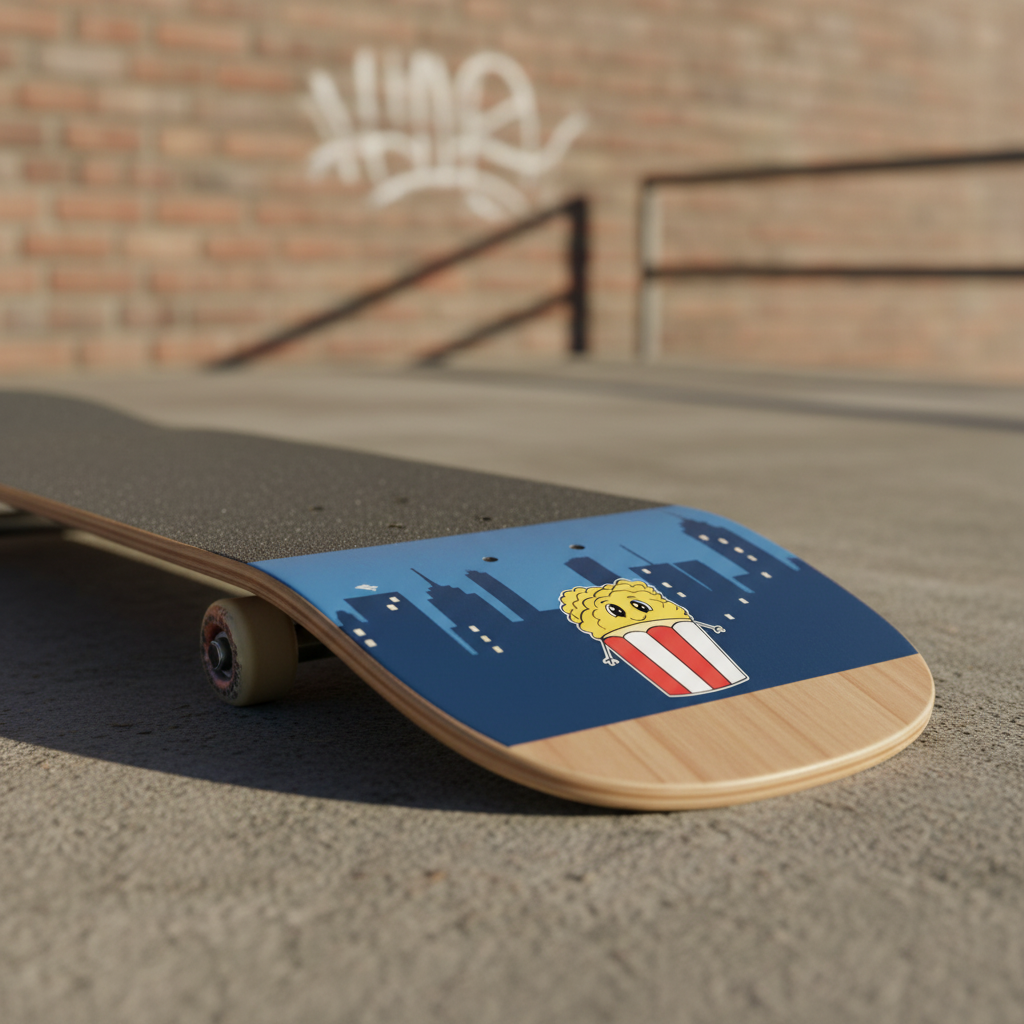 Pop Pop on Skateboard