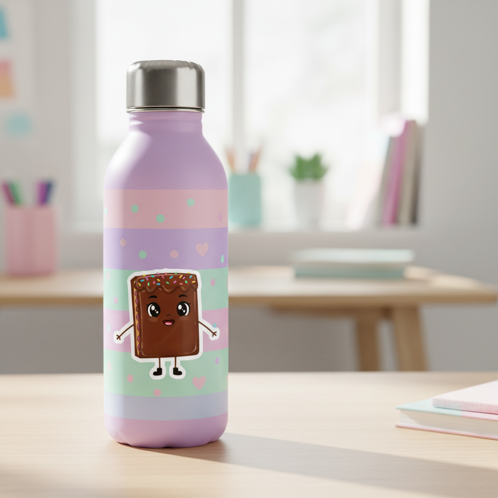 Sweet Tart on Girl's Water Bottle